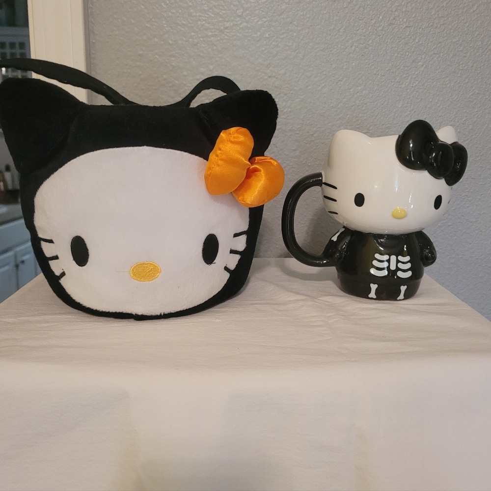 Sanrio Hello Kitty Black and White Ceramic Mug